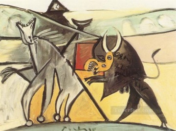 bullfight in a divided ring Painting - Bullfights Corrida 2 1934 Pablo Picasso_2